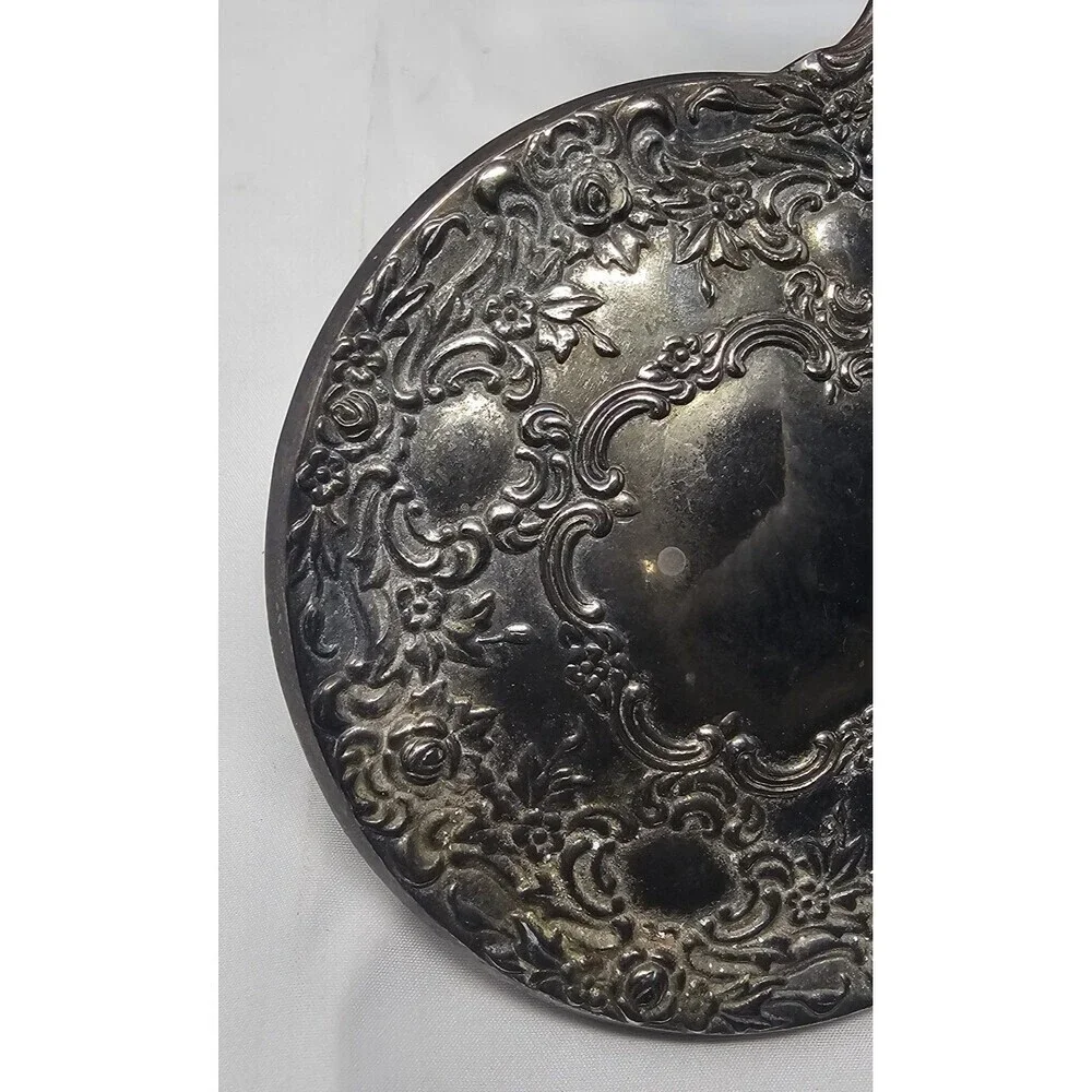 Vtg Silverplate Vanity Set 8